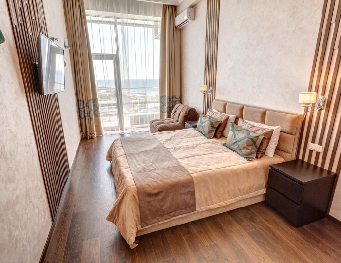 2-х комнатные апартаменты вид на море Аква Deluxe - Комплекс апартаментов «Апарт-Сити Ирида» Севастополь